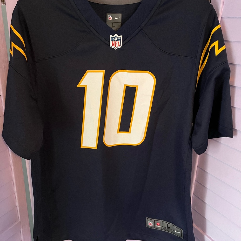 NFL BOLT Jersey Herbert 10.  Big boys size L.  In EUC.